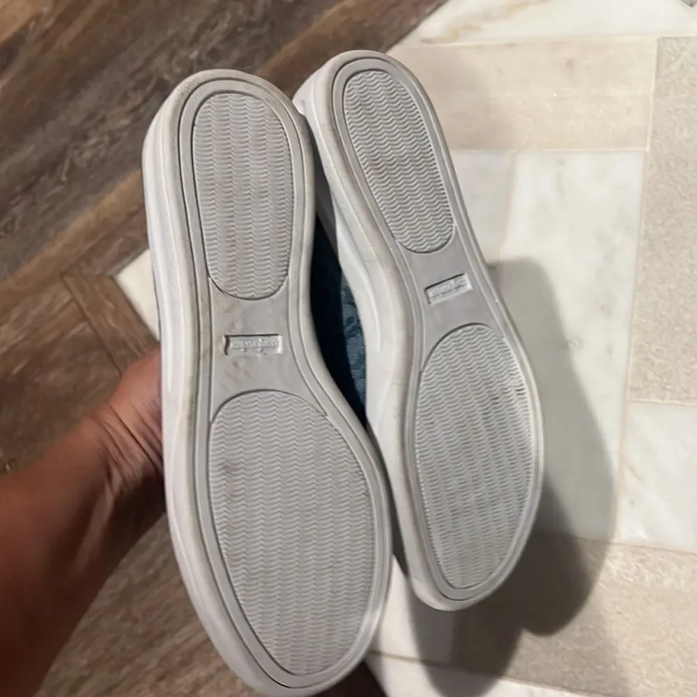 Comfortview Sz 9W  Denim Loafer Sneakers EUC